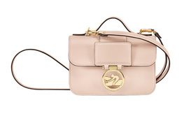 Longchamp Сумка-мессенджер BOX-TROT из телячьей кожи, через плечо, мини, женская, светло-розовая 10180haup53