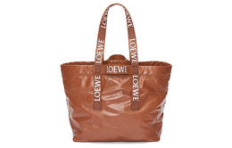 Сумка-шоппер Fold Shopper из телячьей кожи цвета загара Loewe b507x23x01-2530