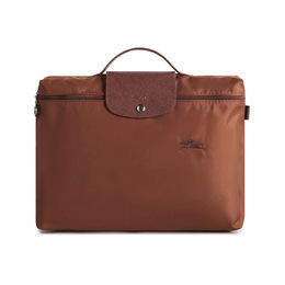 Longchamp Сумка-портфель Le Pliage Green Recycled Canvas с кожаной отделкой, мужская, коричневого цвета 2182919504 | brown