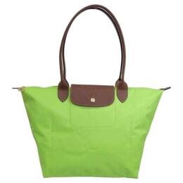 Longchamp Сумка-мессенджер Le Pliage из коровьей кожи, полиамида, холщовая, сумка-мессенджер, женская, зеленая 1899089355
