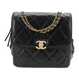 Chanel Женский рюкзак из овчины 23P SS, черный as3884-b10389-94305