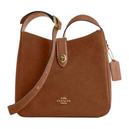 Coach Сумка Hadley Suede через плечо, среднего размера, женская, коричневого цвета cw004-imxaf