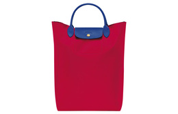 Longchamp Сумка-шоппер Le Pliage Re play Canvas с кожаной сумкой-шоппером, обычная женская, красного и синего цвета 10168091p47 | red & blue