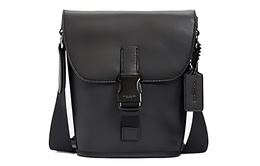 Coach Спортивная сумка через плечо из телячьей кожи, мини-сумка через плечо, мужская, черная c3135-qbbk
