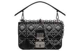 Christian Dior Сумка через плечо из овчины, женская, черная, Trumpets m5821bnhb-m900