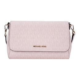 Michael Kors Сумка через плечо из холста, женская, среднего размера, бежево-розового цвета 35h8gttc6b-dk-pwdr-blsh