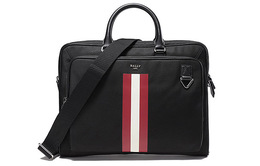 Bally Сумка-портфель из ткани через плечо, сумка-мессенджер, обычная мужская, черная 6301385