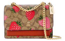 Coach Сумка-тоут Klare из кожи, через плечо, маленькая, женская, коричневого цвета ch521-ime7v