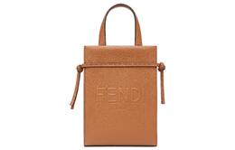 Fendi Сумка через плечо из телячьей кожи, мини-сумка, мужская, коричневого цвета 7va584-amac-f0cgb