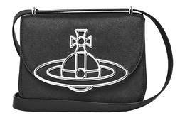 Vivienne Westwood Сумка через плечо из телячьей кожи, женская, черная 4304006942093n401