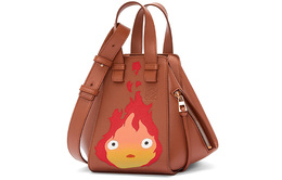 Loewe Сумка-гамак Hallow's Mobile Castle из атласной коровьей кожи, через плечо, женская, ржаво-красная a538h13x04-7889