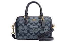 Coach Сумка Rowan Fabric Handbag, сумка на плечо, мини-сумка через плечо, женская, джинсовая, синяя ch370-imdei