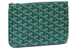 Goyard Холщовая сумка SENAT с кожаной косметичкой, сумка для хранения, клатч-трубы унисекс, зеленый senat2pmlty-09cl09p
