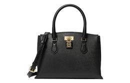 Michael Kors Сумка-шоппер из коровьей кожи MK Ruby, женская, черная, Trumpets 30s3gr0s1l-001
