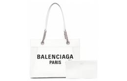 Balenciaga Сумка-шоппер DUTY FREE из ткани, женская, белого цвета, среднего размера 7416022aadb