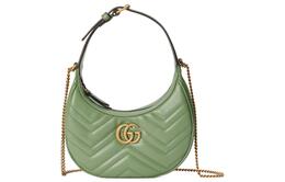 Gucci Сумка через плечо GG Marmont из кожи, женская, серо-зеленая 699514-dtdht-3408