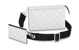 Louis Vuitton Мужская сумка через плечо Gaston из холста и кожи, белый цвет m30935