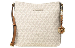 Michael Kors Сумка-мессенджер Jet Set PVC, женская, цвет "ванильно-белый" 30h6gtvm3v-vanilla