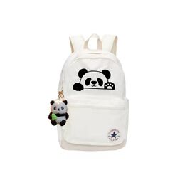 Converse Рюкзак из полиэстера, стандартный, унисекс, белый 10020533-a06(team378-panda e3) | butterfly star flower cat