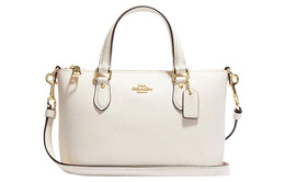 Coach Сумка-мессенджер из кожи Cross Grain, сумка через плечо, мини-сумка для женщин, молочно-белая ch198-imchk