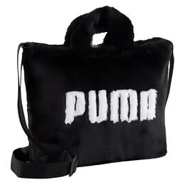 Puma Сумка-шоппер из полиэстера, сумка-тоут, сумка через плечо, женская мини-сумка, черная 090657-01 | black