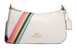 Coach Сумка через плечо Jes из зернистой кожи, размер средний, женская, белая c7265-imchk