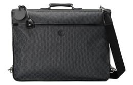 Gucci Мужской портфель-сумка из холста с кожей, черный 703484-92thf-1000