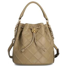 Tory Burch Сумка-ведро Fleming Leather, сумка через плечо, сумка-туба, женская, коричневая 142564-200