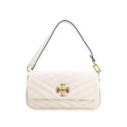 Tory Burch Сумка-багет Kira из кожи, женская, кремово-белая 90456-122