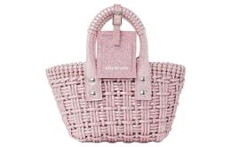 Balenciaga Сумка-корзина BISTRO из полиуретана, сумка на плечо, сумка через плечо, очень маленькая женская розовая 678028-210gx-5812