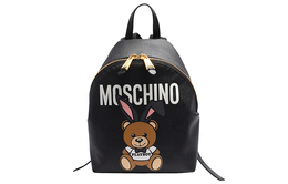 Moschino Полиуретановый рюкзак маленького размера, женский, черный 1817a763382101555