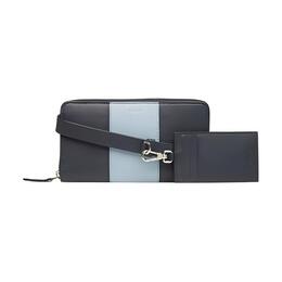 Bally Сумка-держатель для карт из коровьей кожи, мужской, черного и синего цветов, небольшого размера 6303615