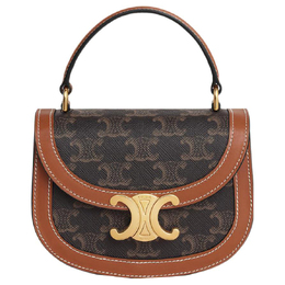 Сумка BesaceTriomphe из коровьей кожи, сумка через плечо, женская, цвет "Tawny" Celine 10k502ewu-04lu