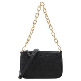 MCM Сумка-тоут Aren Visetos из натуральной кожи, мини, женская, черная myzdsta01bk001