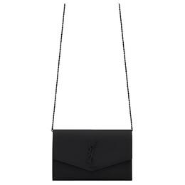 Saint Laurent Сумка через плечо UPTOWN, кожаная, мини, женская, черная 607788-1gf0u-1000