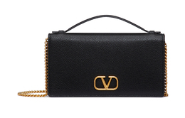 Valentino Кошелек из зернистой телячьей кожи, сумка через плечо, женский, черный ww2p0w42snp0no