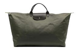 Longchamp Дорожная сумка Le Pliage Green из коровьей кожи для мужчин, зеленая 1625919479 | green