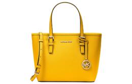 Michael Kors Сумка-шоппер Jet Set Travel Leather Tote Bag, сумка для покупок, мини-сумка на одно плечо, женская, цвет "жасминовый желтый" 35t9gtvt0l-3083