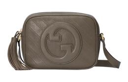 Gucci Сумка через плечо Blondie Leather, женская, коричнево-серая 742360-1iv0g-2802