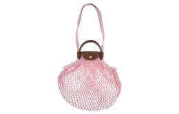 Longchamp Сумка через плечо Le Pliage из филейного хлопка с отделкой из коровьей кожи, женская, розового цвета 10121hvh018 | pink