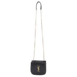 Saint Laurent Сумка через плечо из овчины, женская, черная 801362-aab32-1000