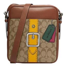 Coach Сумка через плечо Hudson Cow Leather Trumpets, мужская, коричневого цвета ch200-qbe7v