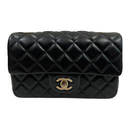 Chanel Сумка через плечо из овчины, мини, женская, черная a69900-b17625-94305