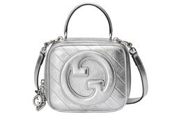 Сумка через плечо Blondie из кожи, женская, серебристая Gucci 744434-aacbo-8106