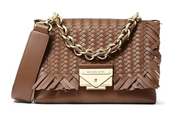 Michael Kors Женская кожаная сумка через плечо Cece, коричневая 32t0g0ec0o-luggage