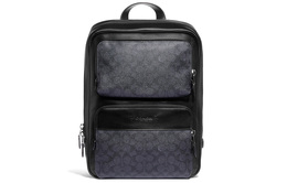 Coach Рюкзак Gotham Canvas с кожаной сумкой, большой размер, мужской, цвет черная медь/черная монограмма c5328-jio1u