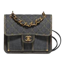 Chanel Джинсовый рюкзак, женский, обычный, стираный, черный as4031-b10732-nn576
