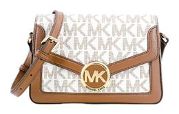 Michael Kors Сумки через плечо Jessie Leather, женские, цвета хаки 38t1ci6c1b-vanilla