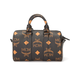MCM Сумка-бостон Aren Coated Canvas Bag, сумки через плечо, женские сумки маленького размера, черные mmbdata01bk001