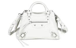 Balenciaga Женская кожаная сумка белого цвета 67923115y4y9016